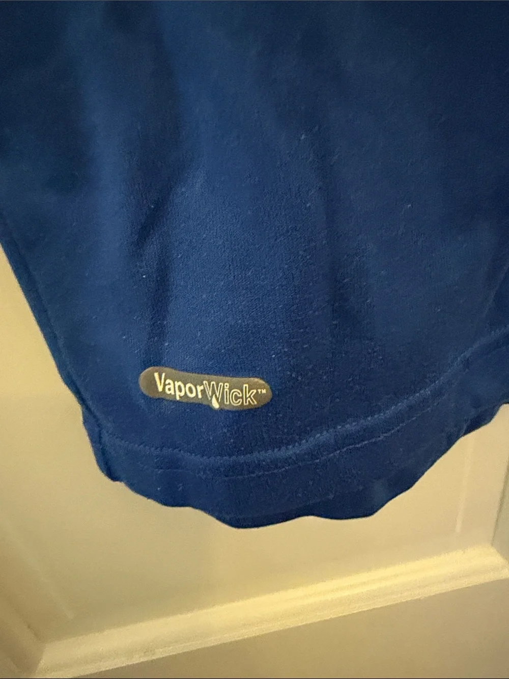 The North Face Men’s Royal Blue Short-Sleeve Logo Tee with Yellow Accents
